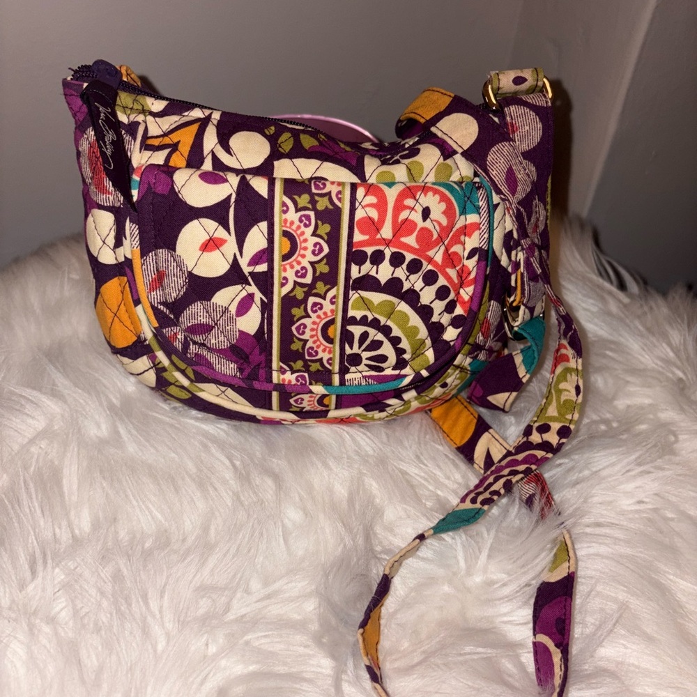 Vera Bradley Purple and Orange Crossbody Bag NWOT